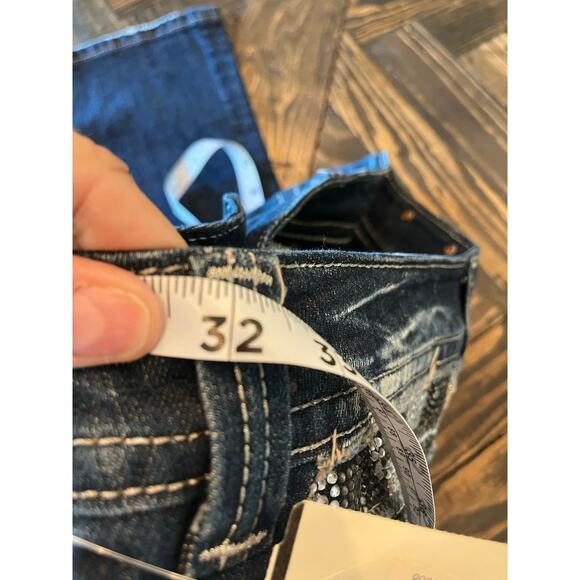 NWT Miss Me Jeans Bootcut Women’s 27 Country Western Embellished Aztec Cowgirl - Picture 6 of 16